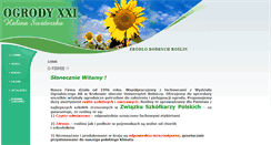 Desktop Screenshot of ogrodyxxi.pl