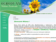 Tablet Screenshot of ogrodyxxi.pl